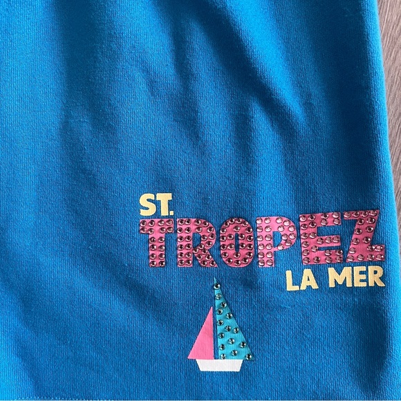 NWT ST TROPEZ LA MER FLEECE SHORTS WITH POCKETS - Picture 1 of 4